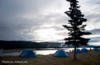 Camping by the Yukon River